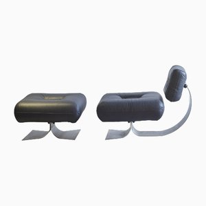 Set of Alta Lounger and Ottoman by Oscar Niemeyer, 1970s