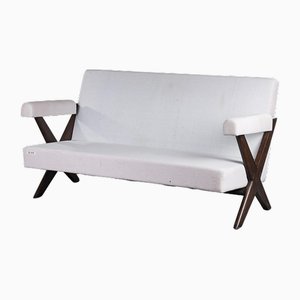 Sofá PJ-SI-48-B Mid-Century moderno de Pierre Jeanneret, años 60