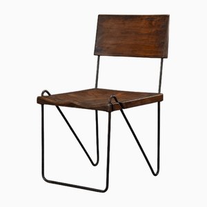 Silla PJ-SI-06-A Mid-Century moderna sin brazos de Pierre Jeanneret, Chandigarh, 1953