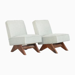 Sedie Mid-Century moderne di Pierre Jeanneret, Chandigarh, 1955, set di 2