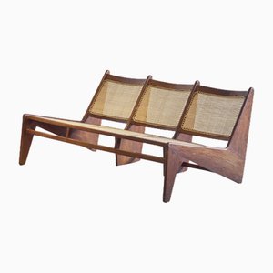 Mid-Century Modern PJ-SI-59-B Bench Seat by Pierre Jeanneret, 1964
