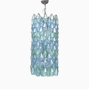 Vintage Large Drum Poliedri Ceiling Light by Carlo Scarpa for Venini, 1950s