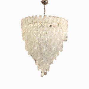 Lampada da soffitto Torciglione in vetro di Murano, anni '50