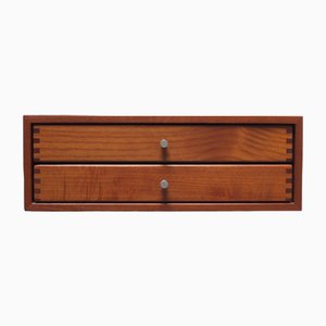 Floating Wall Shelf with Drawers by Kai Kristiansen for Axel Kjersgaard, 1960s