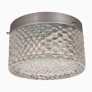 Plafonnier Vintage en Verre Géométrique