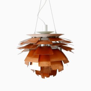 Lampada PH Artichoke in rame di Poul Henningsen, inizio XXI secolo