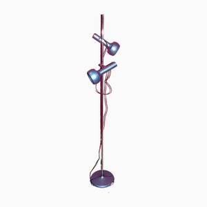 Stehlampen in Metallic Blau von Swiss Lamps International, 1970er