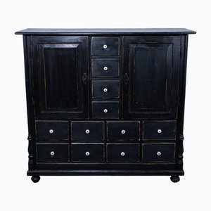 Antique Pine Cupboard with 12 Drawers, 1925