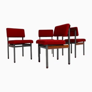 Chaises de Salle à Manger Pali par Louis Van Teeffelen pour Wébé, 1960s, Set de 4