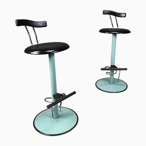 Set of Vintage Italian Bar Stools, 1980s