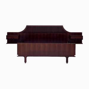 Doppelbett aus Holz von Gianfranco Frattini, 1950er