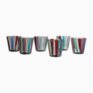 Tequila Glasses in Murano Glass by Mariana Iskra, Set of 6