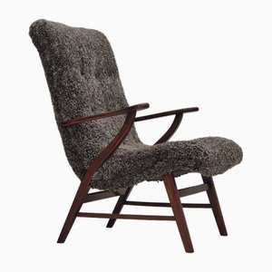 Vintage Danish Armchair in Beech Wood, 1960s