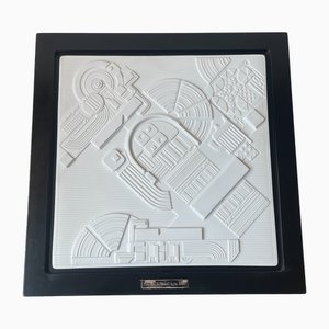 Eduardo Paolozzi, Abstract Architectural Limited Wall Plaque, 1978, Bisque