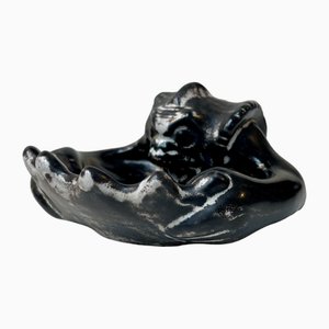 Bol Antique en Céramique Vernie par Karl Hansen Reistrup pour Herman Kähler, 1890s