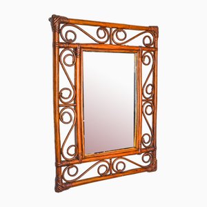 Bamboo Mirror, Italy, 1970s