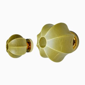 Cocoon Wall Lights, Italy, 1960, Set of 2