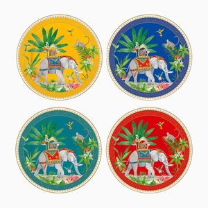 Marajah Dessert Plates with Gift Box by Pozzi Milano, Set of 4