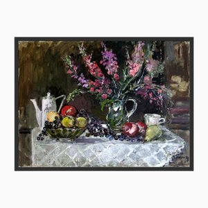 Magdalena Spasowicz, Still Life with a Pear, Oil on Canvas
