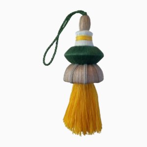 Meuble Bow Nappina en Coton Vert et Jaune par Miho