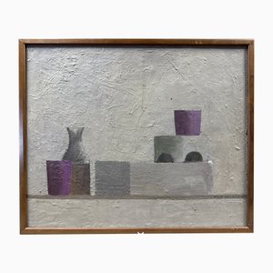 Adam Saulnier, Composition, 1967, Oil on Canvas