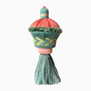 Pompon Turquoise et Rose Vif par Miho