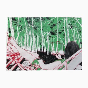 Skadi Engeln, Reading Travellers in Antalya's Forests, 2019, Print