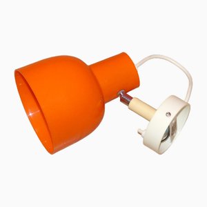 Small Orange Plastic Wall Lamp by Aro, 1970s