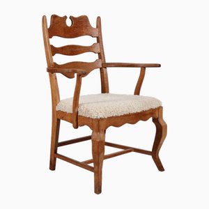 Danish Razor Blade Armchair in Oak by Henning Kjærnulf, 1970s