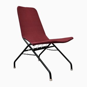Modernist Folding Chair Oscar String Design attributed to Olof Pira for String, Sweden, 1950s