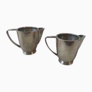 Art Deco Kaffeekannen von Gio Ponti für Fratelli Calderoni, 1940er, 2er Set