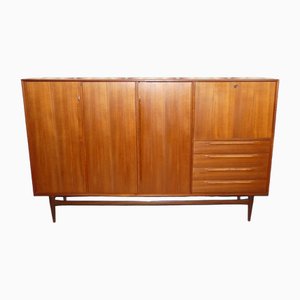 Teak Wall Unit with Secretary Wall Unit by Rt Möbel Heinrich Riestenpatt