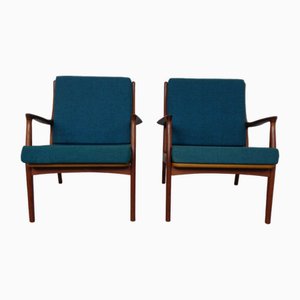 Set of Vintage Teak Armchairs, 1960s