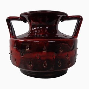 Vaso Fragola in ceramica di Fratelli Fanciullacci per Bitossi, Italia, anni '60