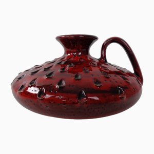 Italienische Erdbeere Keramikvase von Fratelli Fanciullacci für Bitossi, 1960er