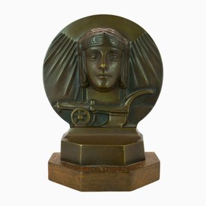 Figurine du Dieu Soleil Ra en Laiton, 1935
