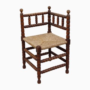 Bobbin Stuhl mit gewebtem Sitz