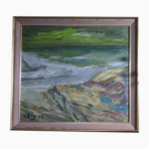 Ivan Broberg, Swedish River, 1950er, Öl auf Leinwand, Gerahmt