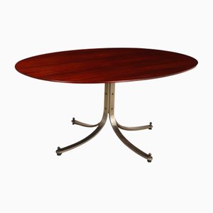 Table Vintage en Acier Inoxydable par Sergio Mazza pour Arflex