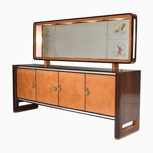 Four Seasons Art-Deco Sideboard attributed to Osvaldo Borsani, Italy, 1930s