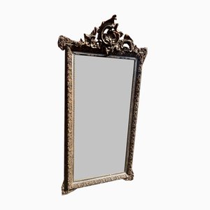 Large Antique 19th Century French Silver/Gilt Mirror