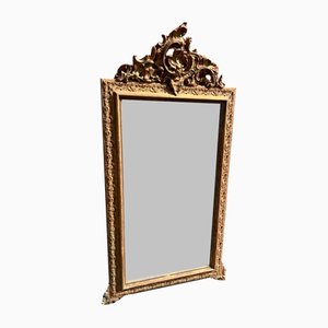 Large Antique 19th Century French Gilt Mirror