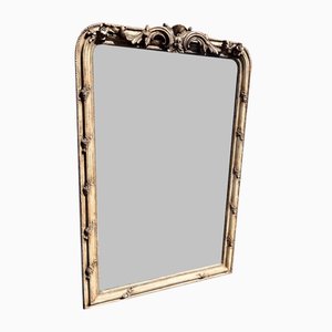 Grand Miroir Antique Peint du 19ème Siècle, France