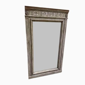 Large Antique 19th Century French Painted Mirror