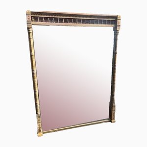 Large Antique English Gilt Overmantle Mirror