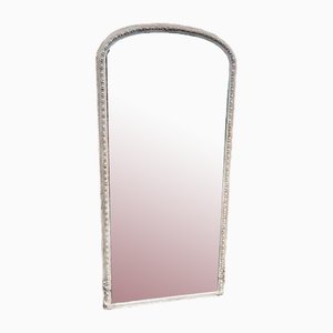 Large Antique English Arched Top Painted Mirror