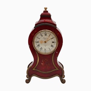 Reloj despertador suizo Prexim pintado a mano, 1950