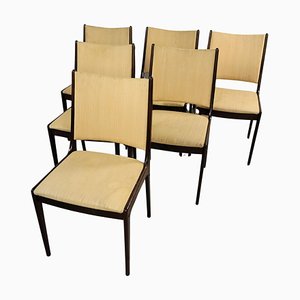 Mahogany Dining Chairs by Johannes Andersen for Uldum Møbelfabrik, Customizable Reupholstery, 1960s, Set of 6