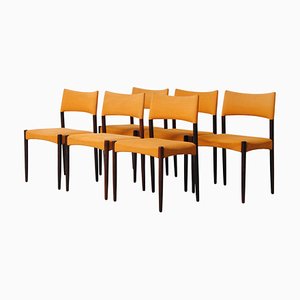 Sedie da pranzo in palissandro di Aksel Bender Madsen, Rivestimento personalizzabile, anni '60, set di 6