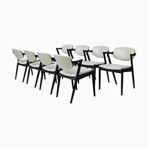 Chaises de Salle à Manger par Kai Kristiansen pour Andersen Møbelfabrik, Restaurées avec Rembourrage Personnalisable, 1960s, Set de 8